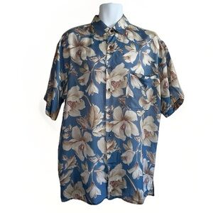 Robert Stock Vintage Floral Silk Shirt